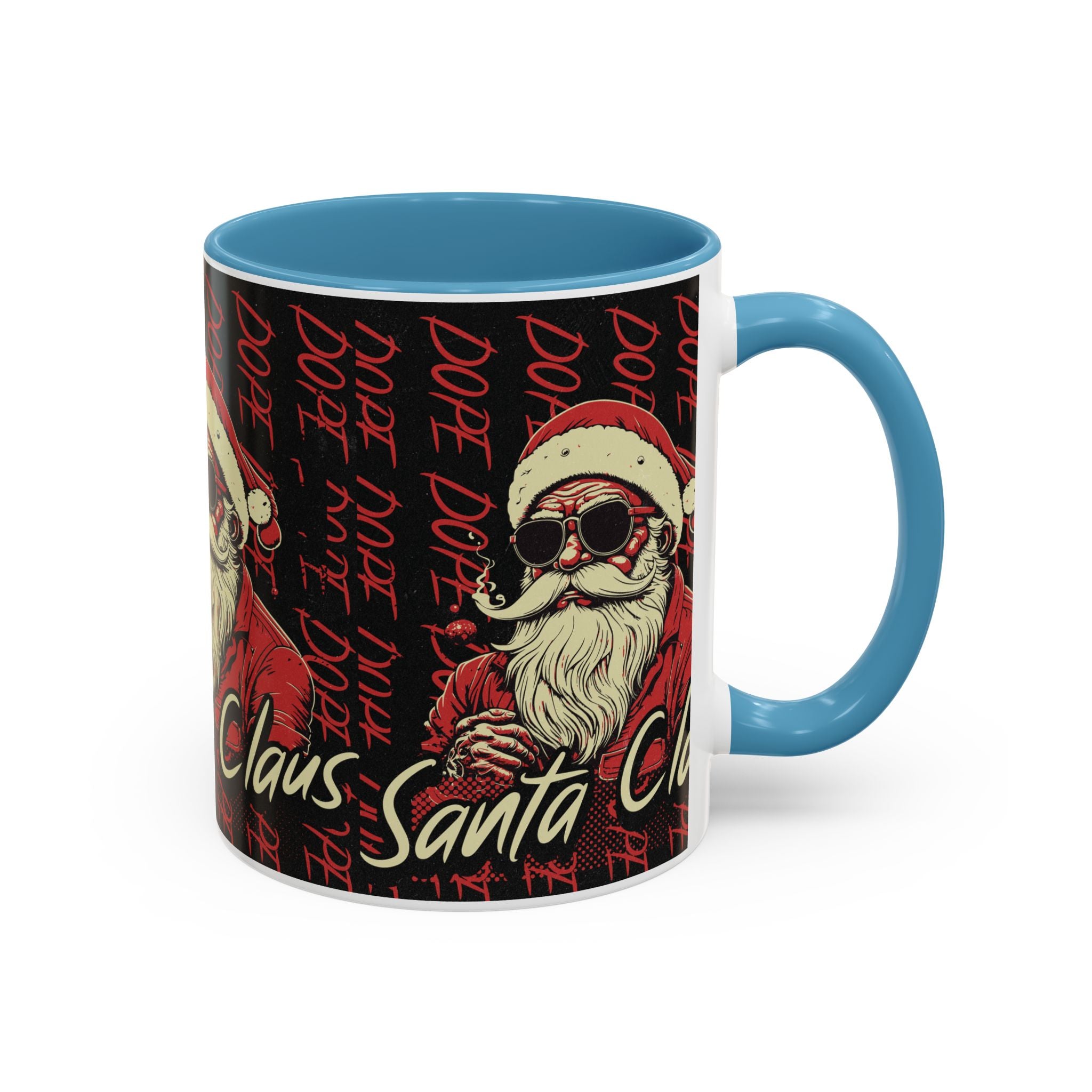 Santa Claus Dope Coffee Mug — Retro Cool Santa Accent Mug (11/15oz)