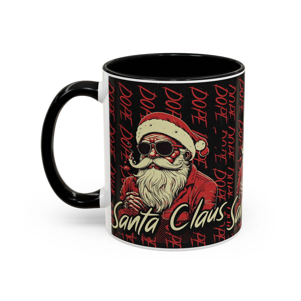 Santa Claus Dope Coffee Mug — Retro Cool Santa Accent Mug (11/15oz)