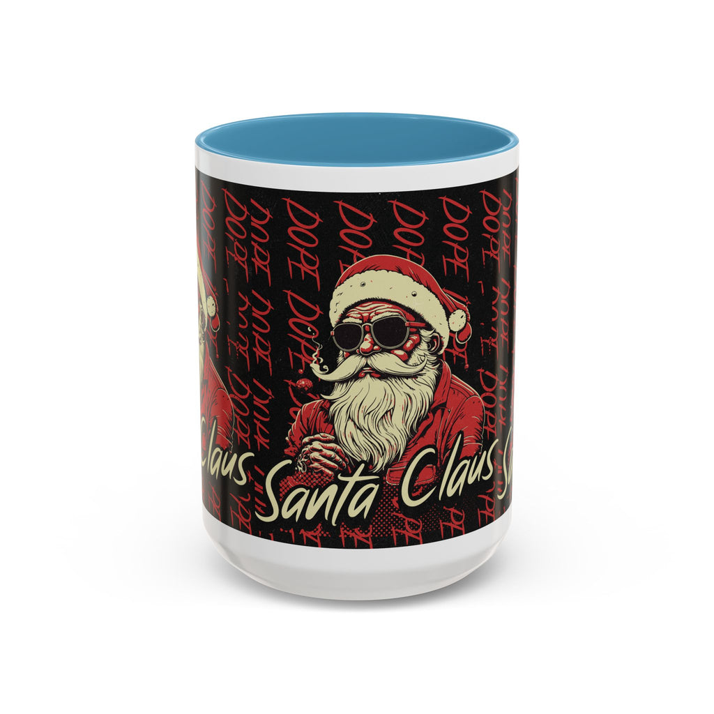 Santa Claus Dope Coffee Mug — Retro Cool Santa Accent Mug (11/15oz)