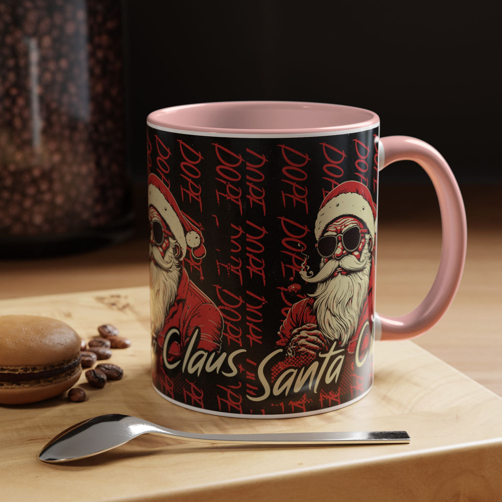 Santa Claus Dope Coffee Mug — Retro Cool Santa Accent Mug (11/15oz)