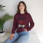 Introverted But Spicy Sweatshirt — Cute Chili Pepper Graphic Crewneck