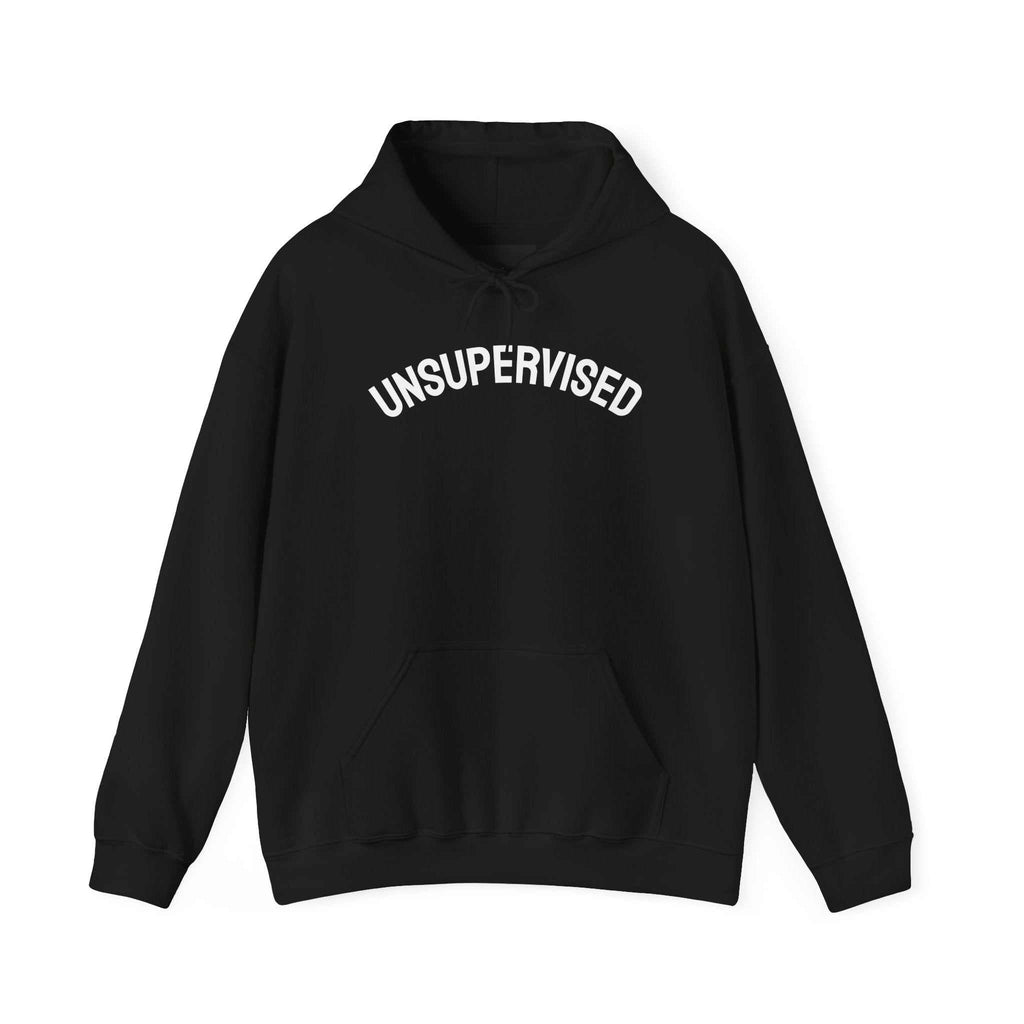 hoodies for men and women UNSUPERVISED HoodieComfy, oversized, zero rules. No supervision requiered.Product features- 50% cotton, 50% polyester blend for strength and smoothness- Adjustable hood with drawstringNOPE SUPPLY