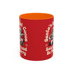 Santa Hot Cocoa Accent Coffee Mug — "Santa's Hot Cocoa Relax and Be Merry" Holiday Mug (11/15oz)