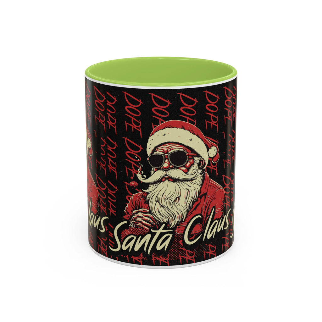 Santa Claus Dope Coffee Mug — Retro Cool Santa Accent Mug (11/15oz)