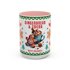 Gingerbread & Cocoa Holiday Coffee Mug — Festive Winter Hot Cocoa Design (11/15oz)