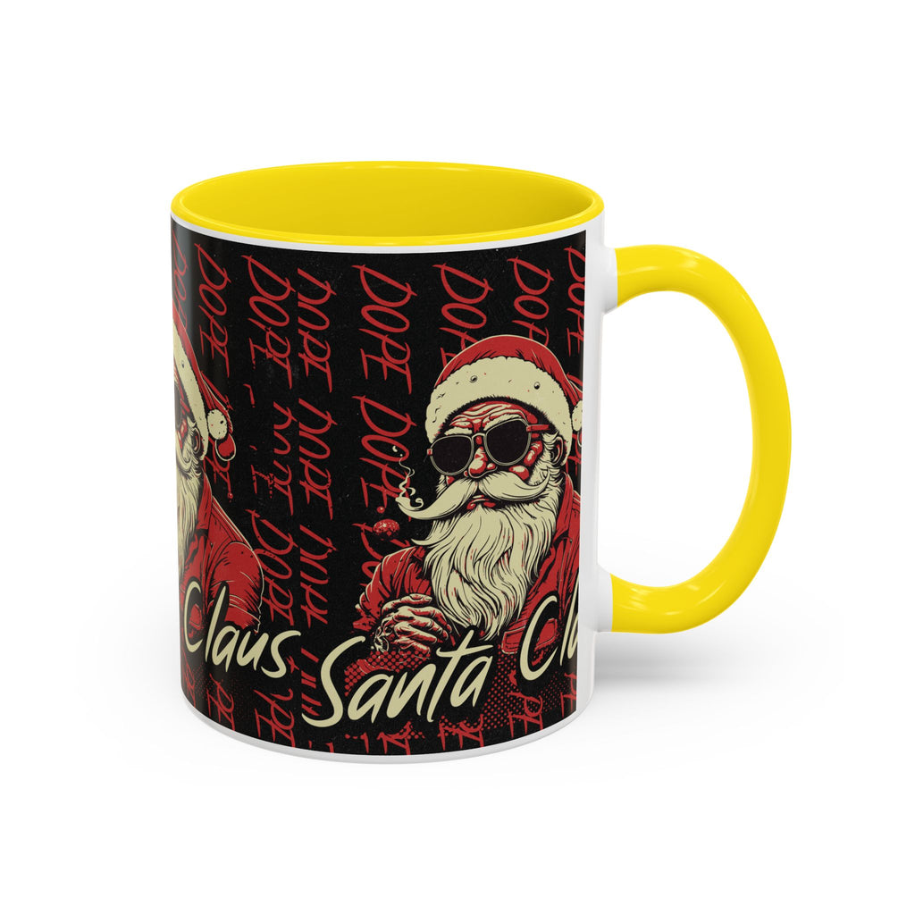 Santa Claus Dope Coffee Mug — Retro Cool Santa Accent Mug (11/15oz)