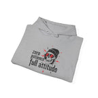 "Zero Patience, Full Attitude" Hoodie — Bold Graphic Quote Sweatshirt