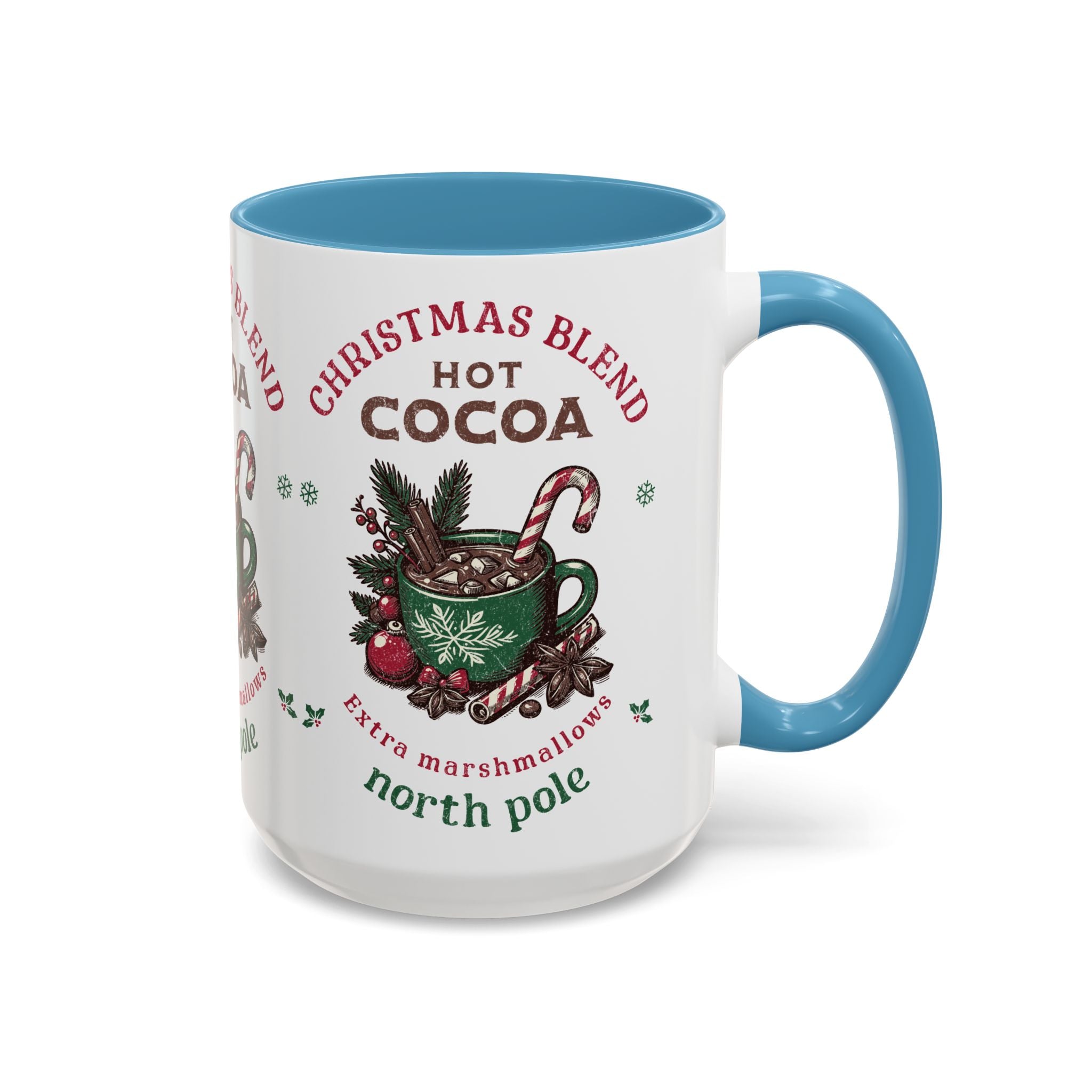 Christmas Blend Hot Cocoa Coffee Mug — North Pole Holiday Cocoa Gift (11/15oz)