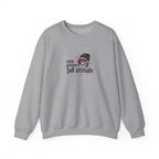 Crewneck Sweatshirt — "Zero Patience, Full Attitude" Skull Graphic