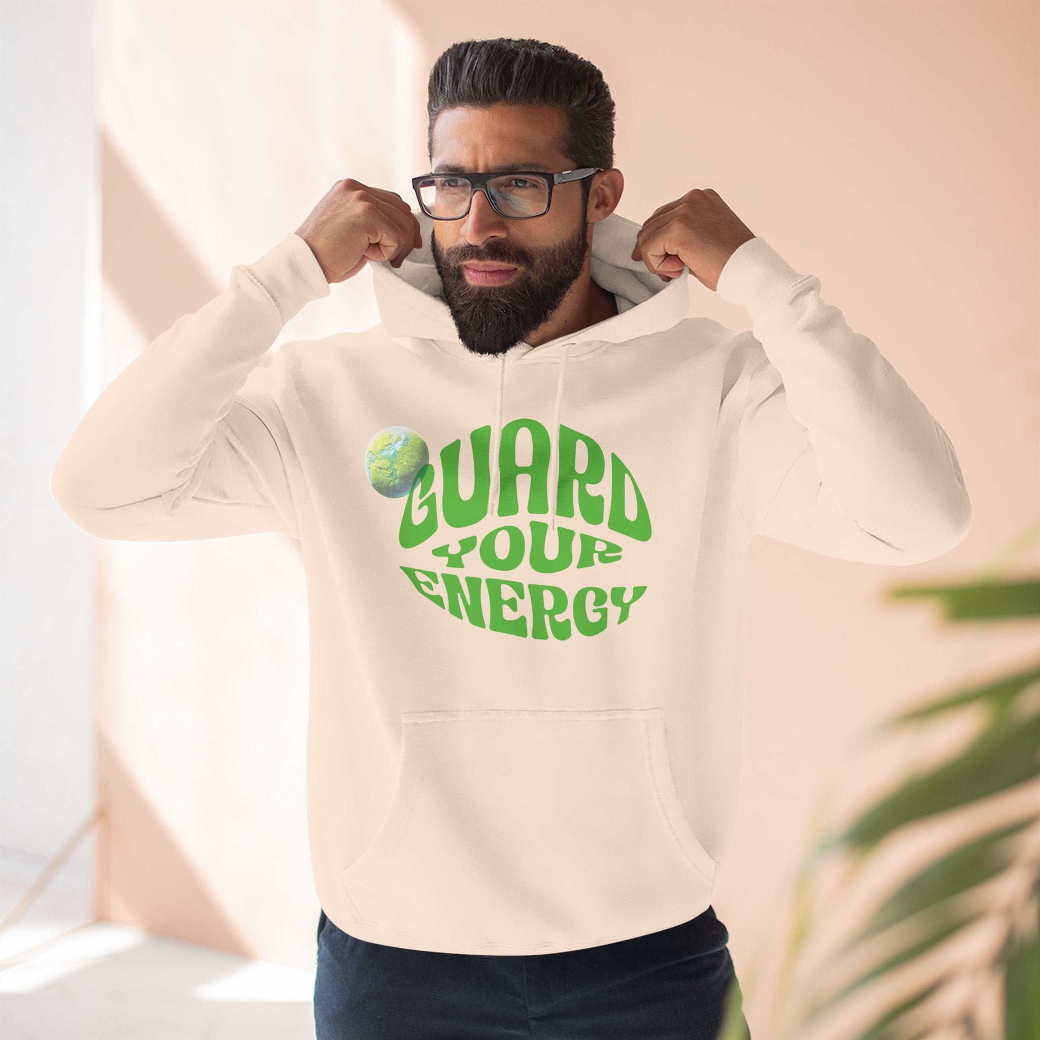 Guard Your Energy Hoodie — Positive Vibes Graphic Pullover