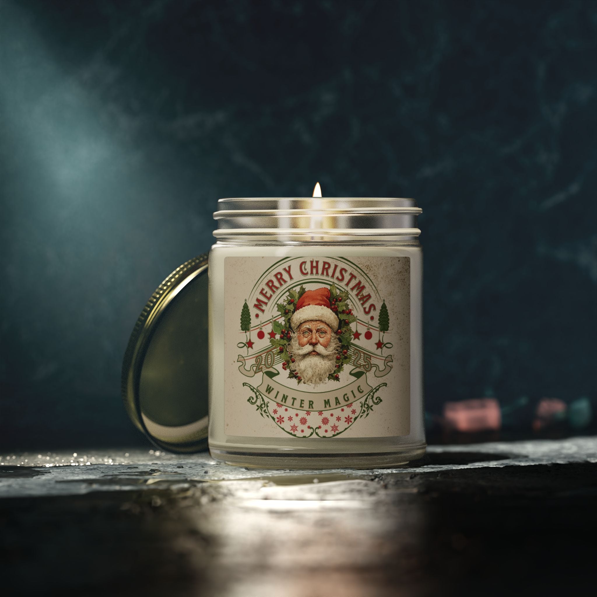 Christmas Santa— Scented Wax Candle (4oz & 9oz)