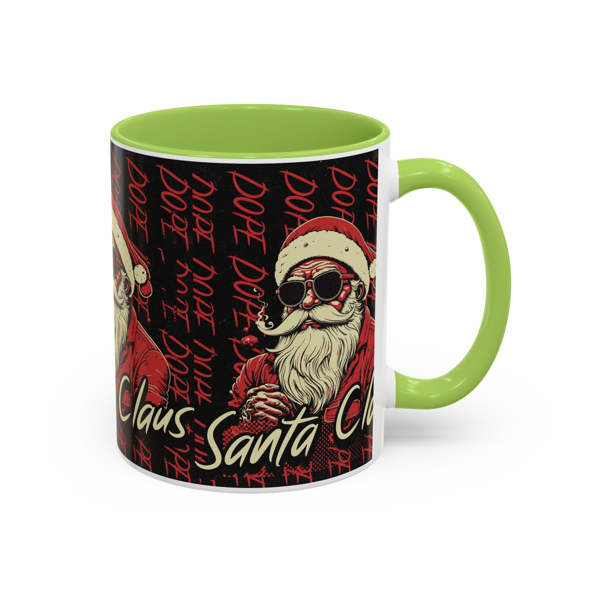 Santa Claus Dope Coffee Mug — Retro Cool Santa Accent Mug (11/15oz)
