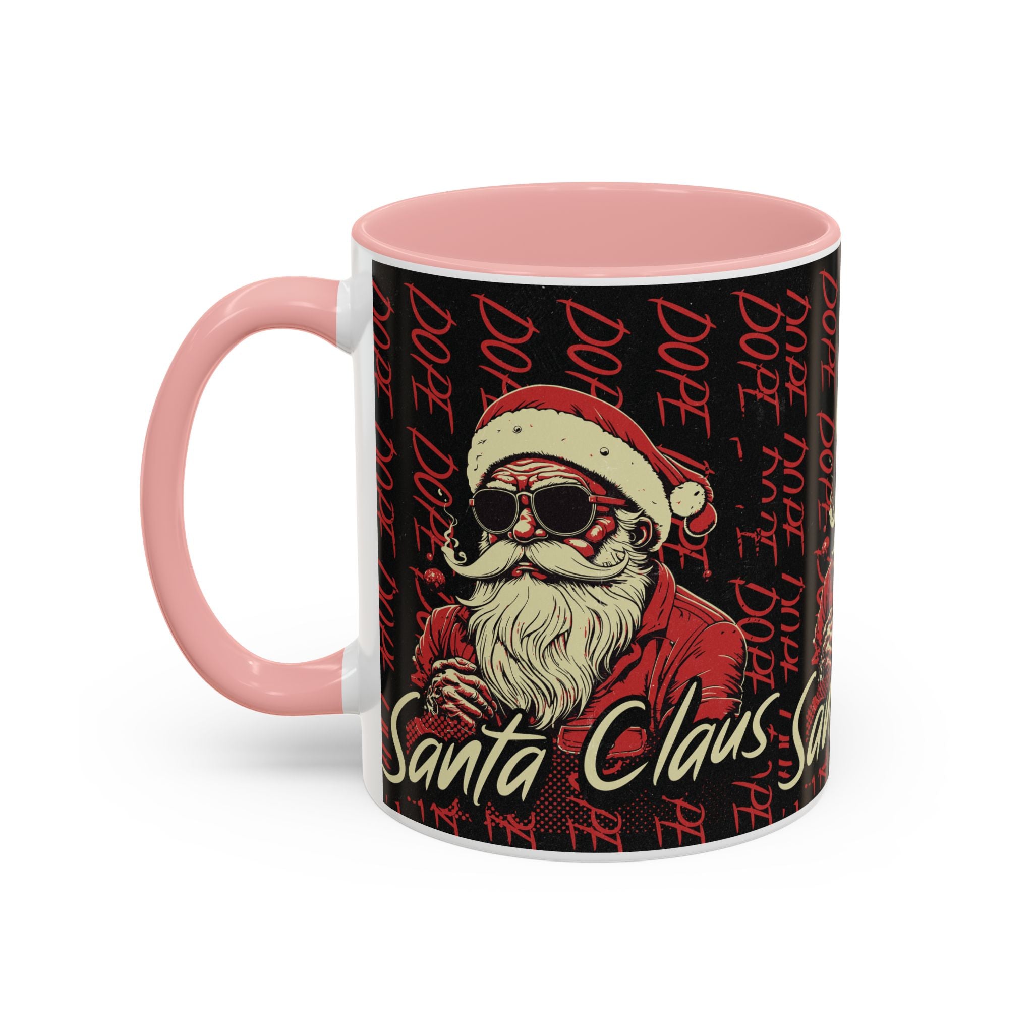 Santa Claus Dope Coffee Mug — Retro Cool Santa Accent Mug (11/15oz)