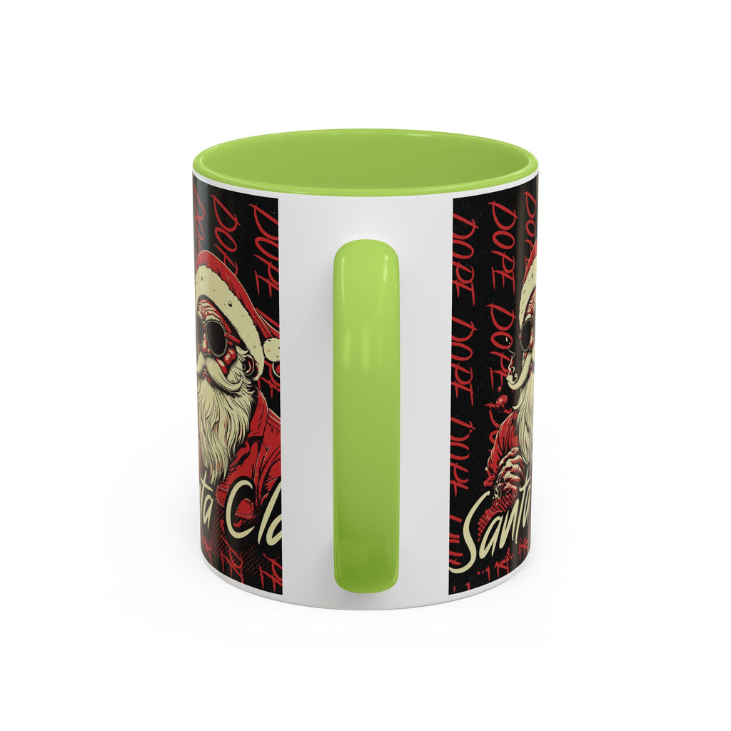 Santa Claus Dope Coffee Mug — Retro Cool Santa Accent Mug (11/15oz)