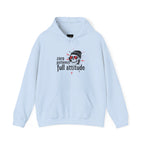 "Zero Patience, Full Attitude" Hoodie — Bold Graphic Quote Sweatshirt