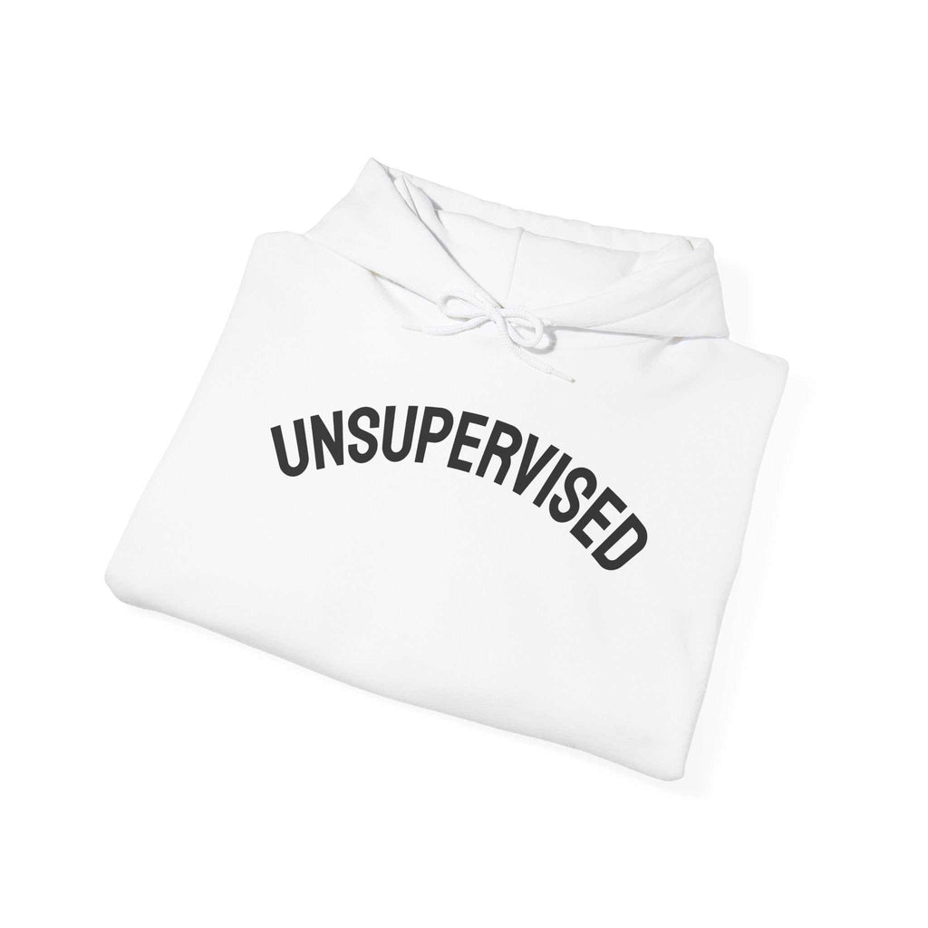  hoodies for men and women UNSUPERVISED HoodieComfy, oversized, zero rules. No supervision requiered. Product features- 50% cotton, 50% polyester for a strong and smooth fabric- Adjustable hood with drawstringNOPE SUPPLY
