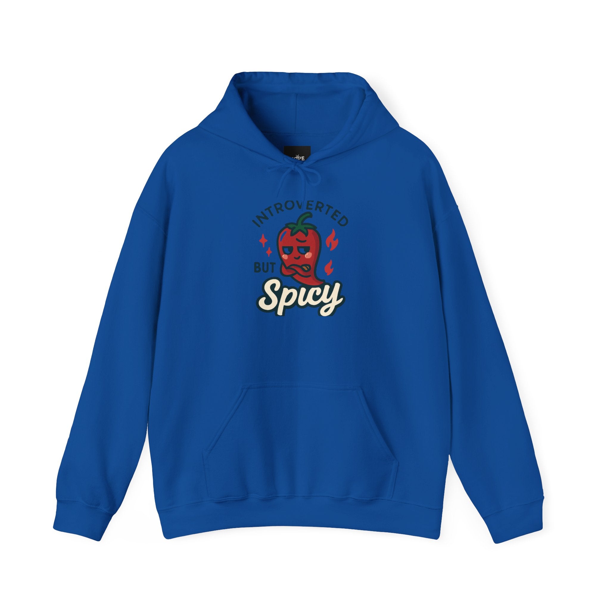 Introverted But Spicy Hoodie — Cute Chili Pepper Graphic Hooded Sweatshirt