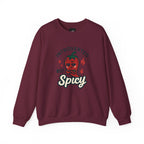 Introverted But Spicy Sweatshirt — Cute Chili Pepper Graphic Crewneck