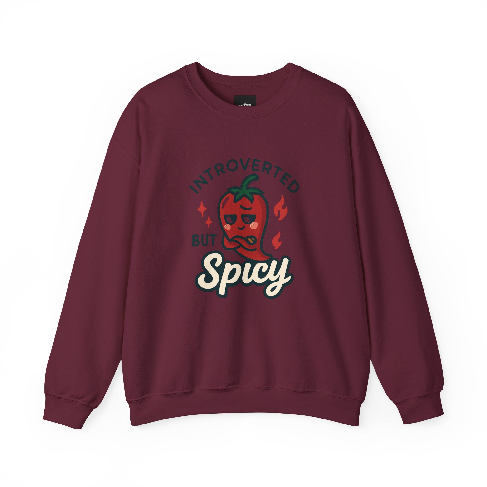 Introverted But Spicy Sweatshirt — Cute Chili Pepper Graphic Crewneck