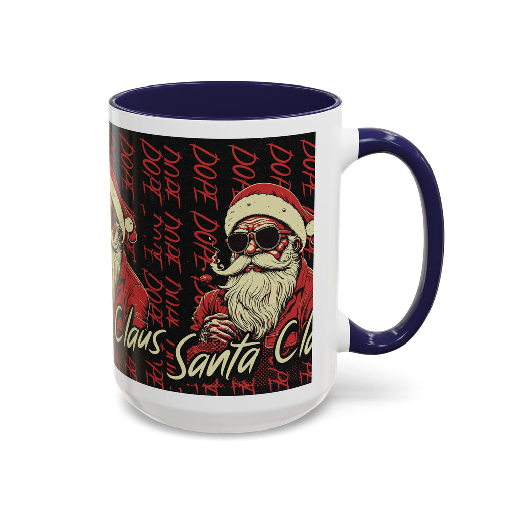Santa Claus Dope Coffee Mug — Retro Cool Santa Accent Mug (11/15oz)