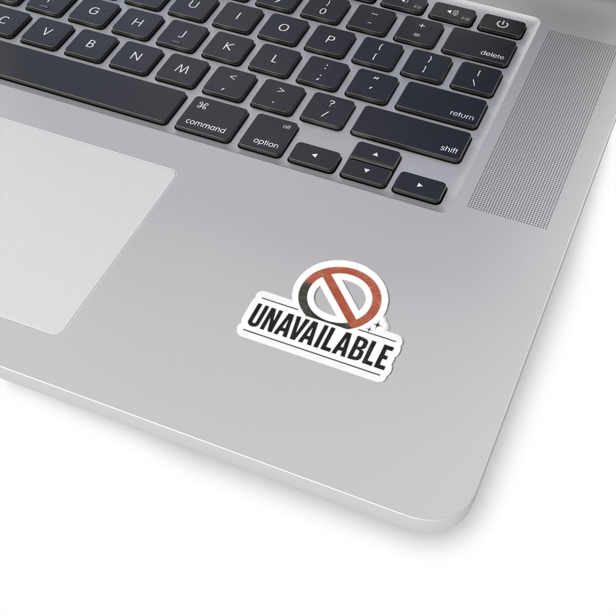 Unavailable Symbol Kiss-Cut Sticker — Anti-Social Laptop Decal