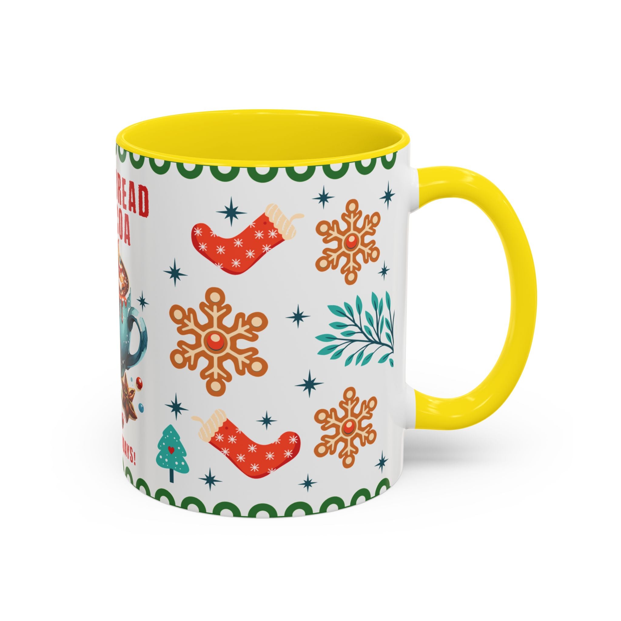Gingerbread & Cocoa Holiday Coffee Mug — Festive Winter Hot Cocoa Design (11/15oz)