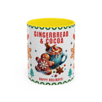 Gingerbread & Cocoa Holiday Coffee Mug — Festive Winter Hot Cocoa Design (11/15oz)