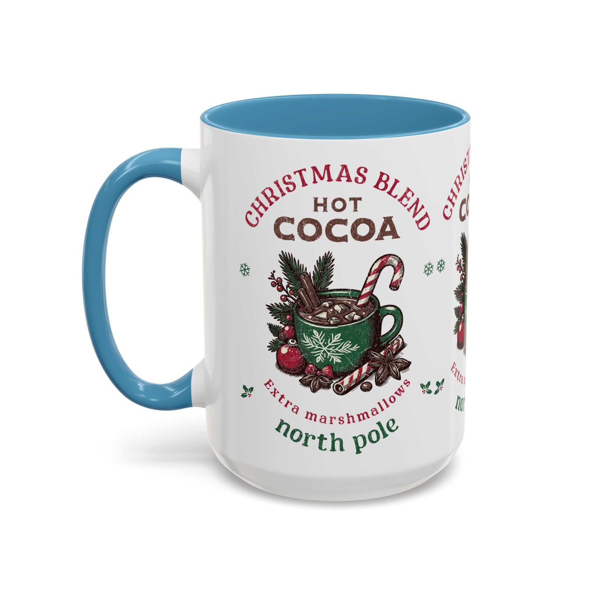 Christmas Blend Hot Cocoa Coffee Mug — North Pole Holiday Cocoa Gift (11/15oz)