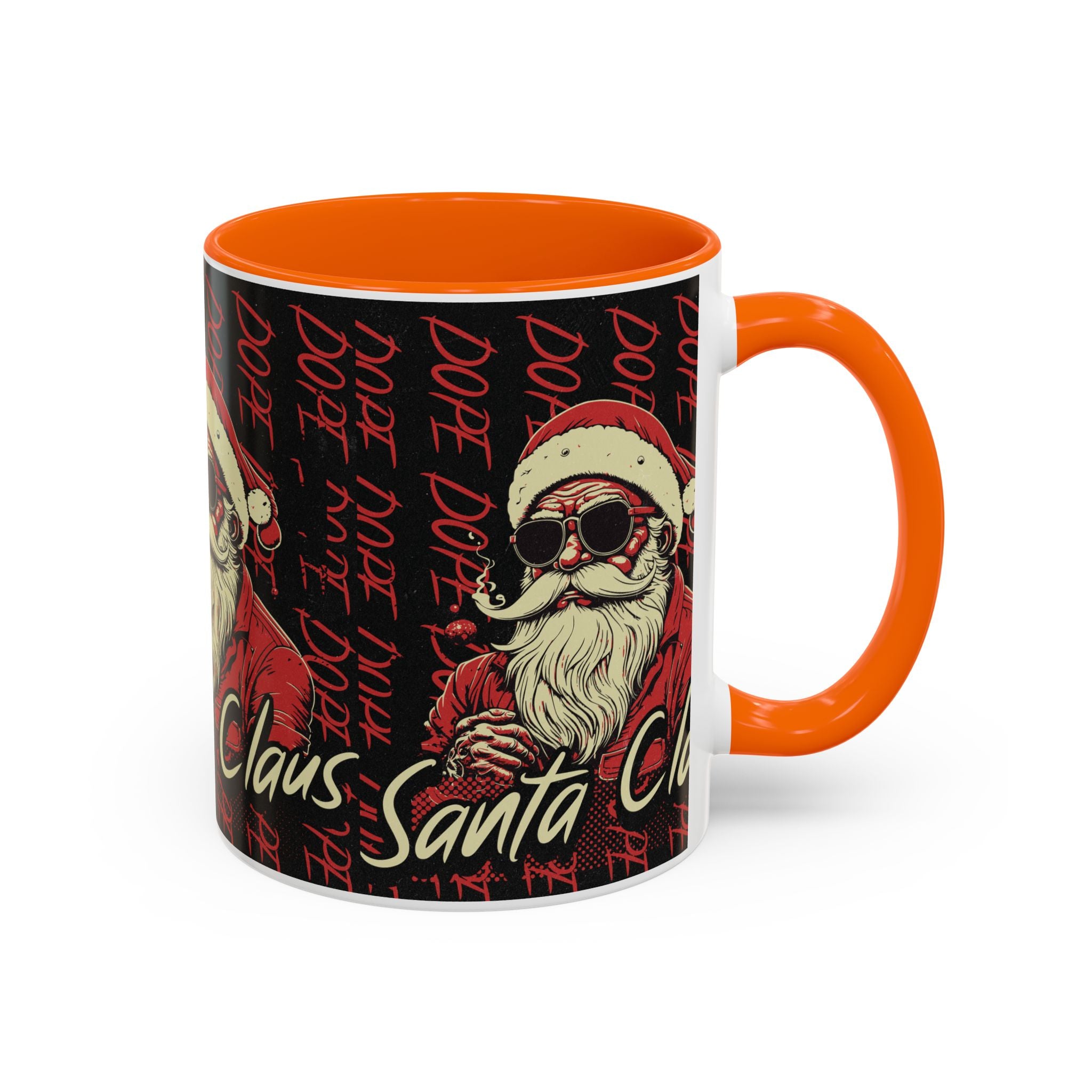 Santa Claus Dope Coffee Mug — Retro Cool Santa Accent Mug (11/15oz)