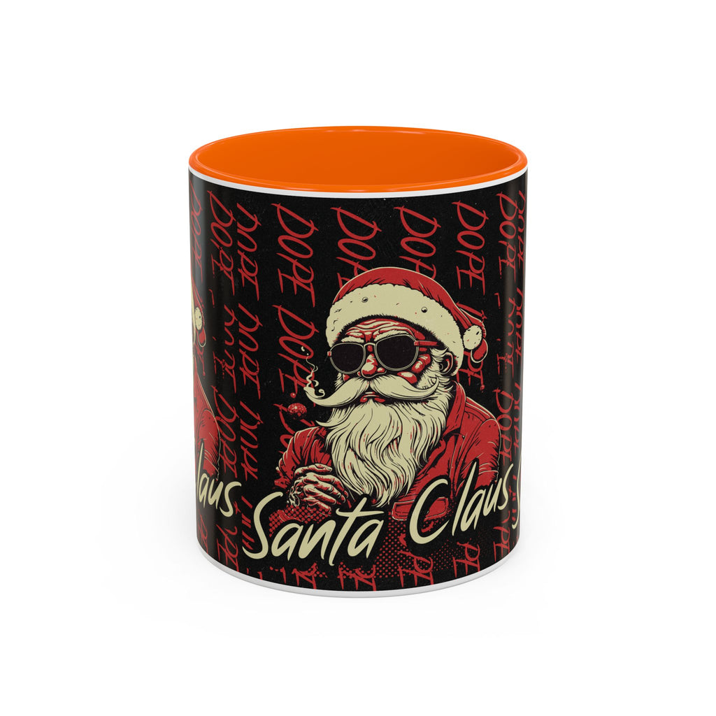 Santa Claus Dope Coffee Mug — Retro Cool Santa Accent Mug (11/15oz)