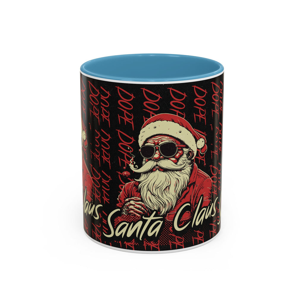 Santa Claus Dope Coffee Mug — Retro Cool Santa Accent Mug (11/15oz)