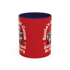 Santa Hot Cocoa Accent Coffee Mug — "Santa's Hot Cocoa Relax and Be Merry" Holiday Mug (11/15oz)