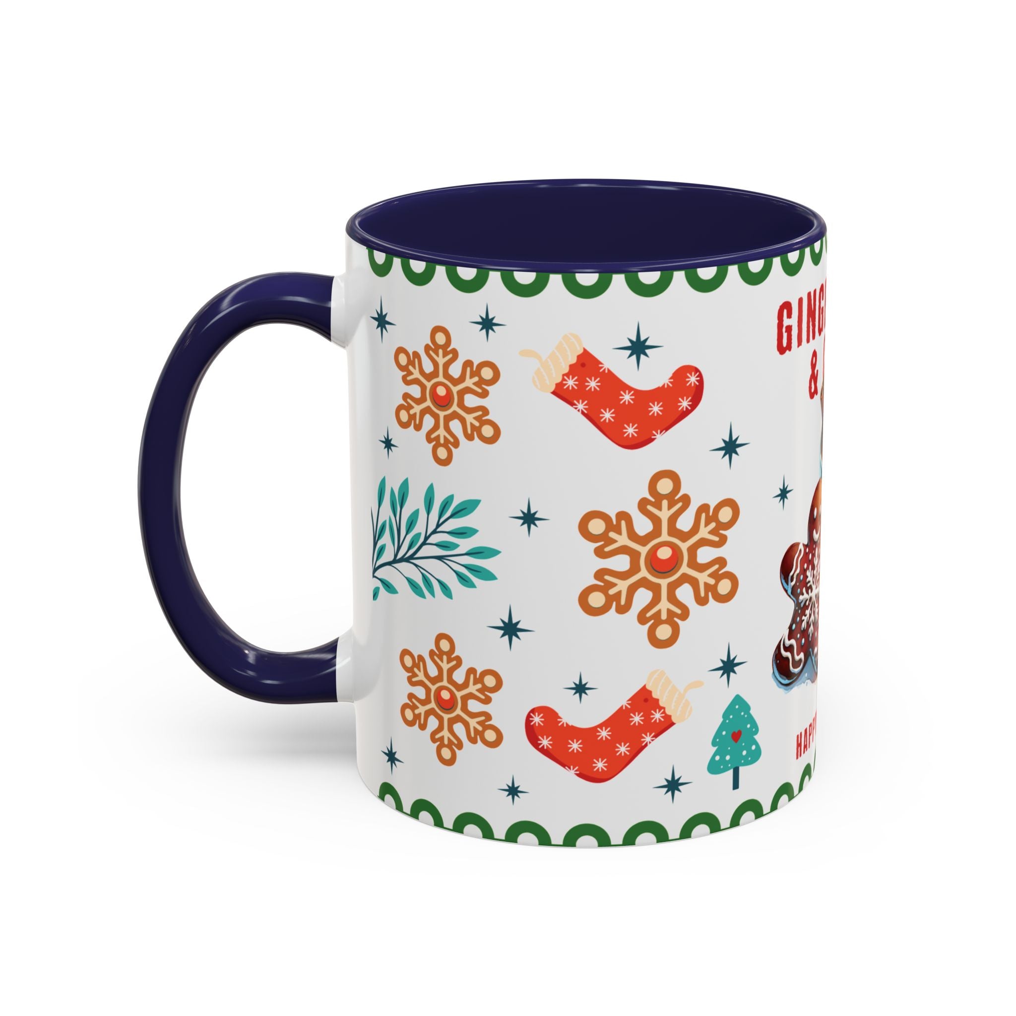 Gingerbread & Cocoa Holiday Coffee Mug — Festive Winter Hot Cocoa Design (11/15oz)