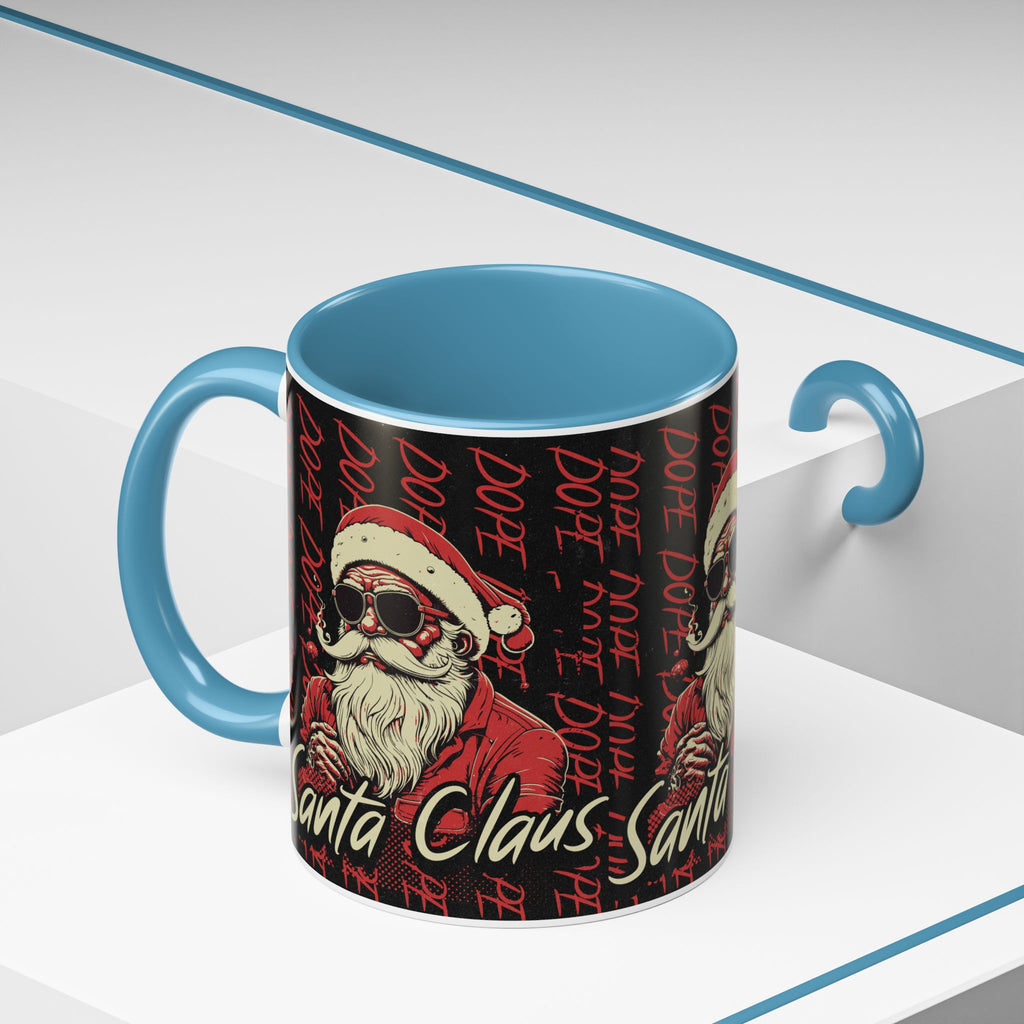 Santa Claus Dope Coffee Mug — Retro Cool Santa Accent Mug (11/15oz)