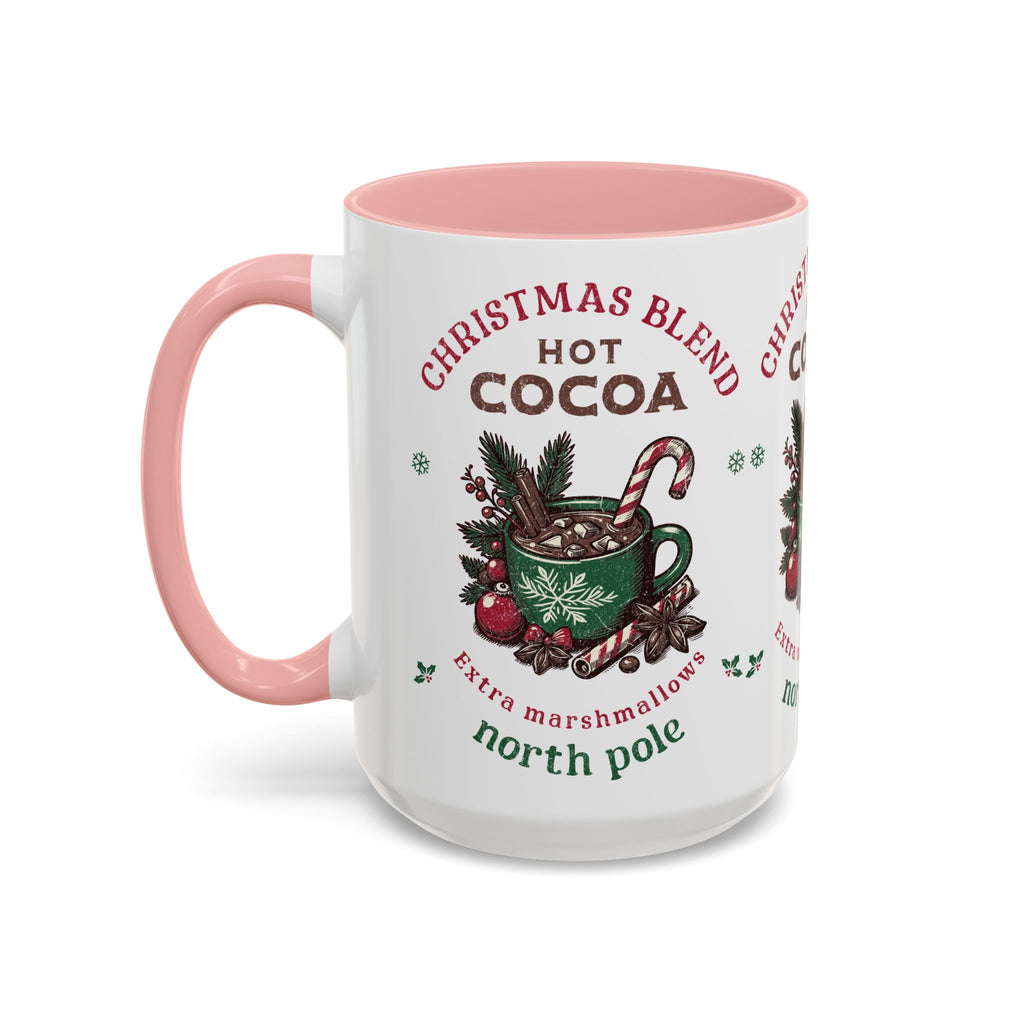 Christmas Blend Hot Cocoa Coffee Mug — North Pole Holiday Cocoa Gift (11/15oz)