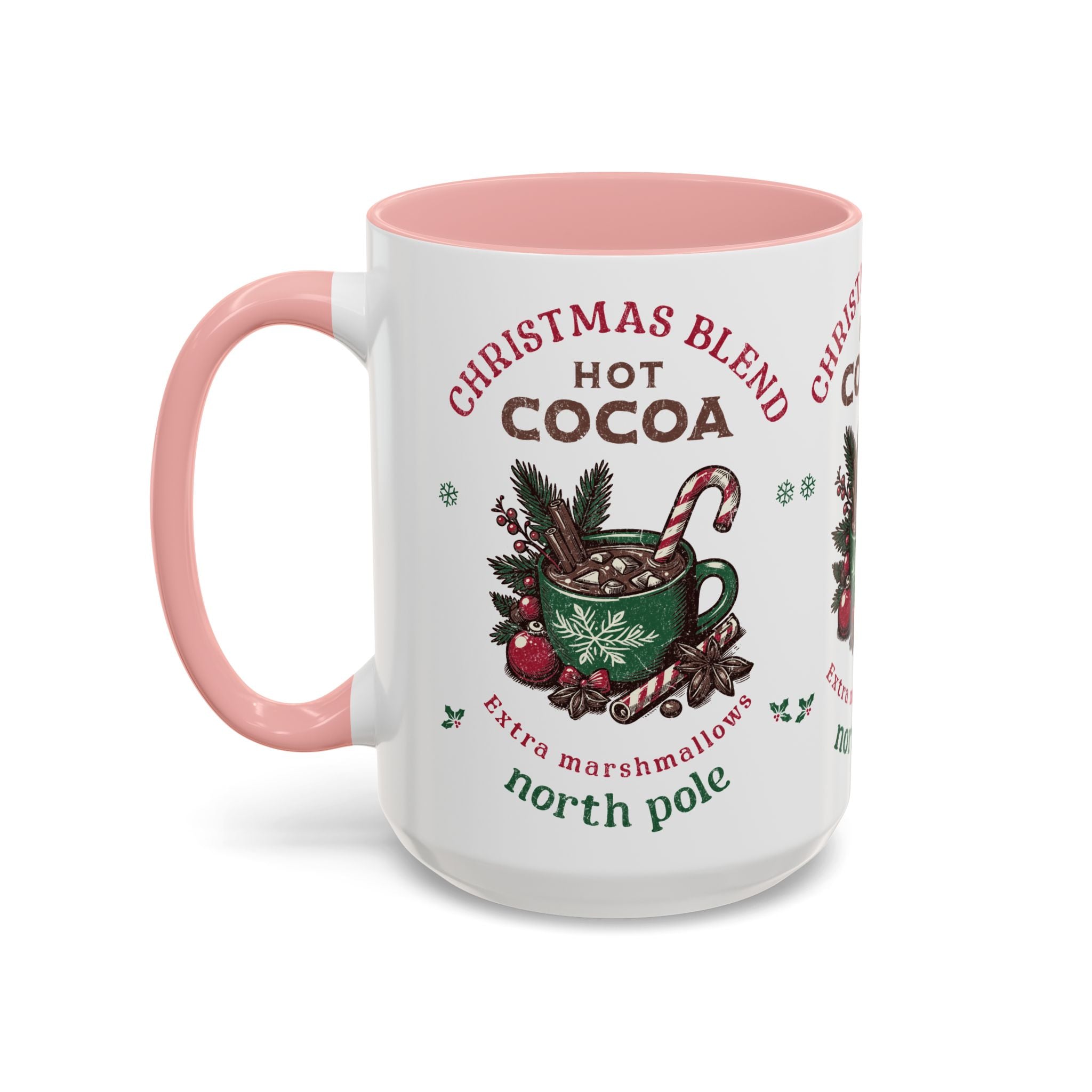 Christmas Blend Hot Cocoa Coffee Mug — North Pole Holiday Cocoa Gift (11/15oz)