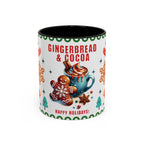 Gingerbread & Cocoa Holiday Coffee Mug — Festive Winter Hot Cocoa Design (11/15oz)