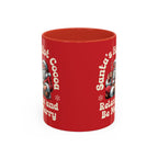 Santa Hot Cocoa Accent Coffee Mug — "Santa's Hot Cocoa Relax and Be Merry" Holiday Mug (11/15oz)