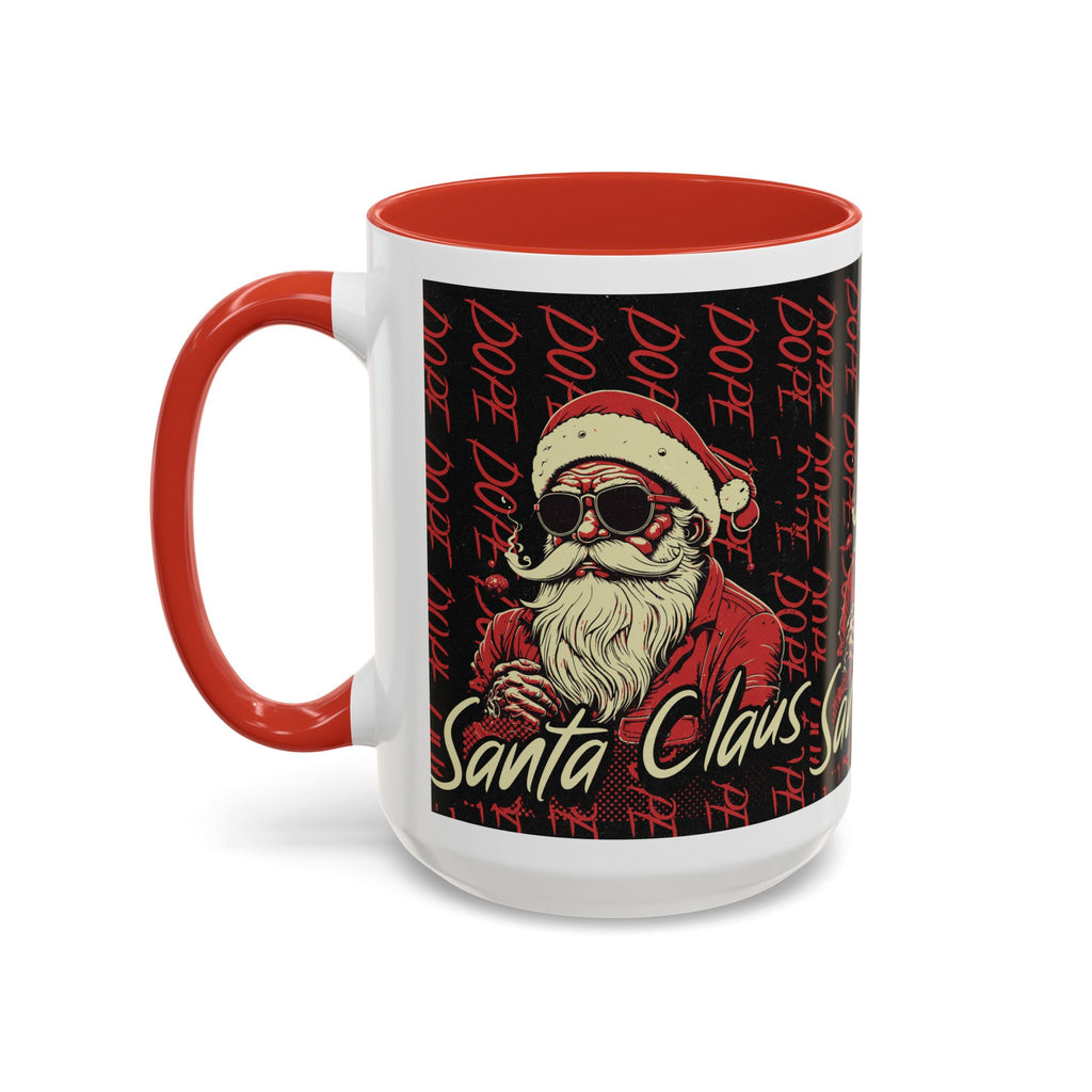 Santa Claus Dope Coffee Mug — Retro Cool Santa Accent Mug (11/15oz)