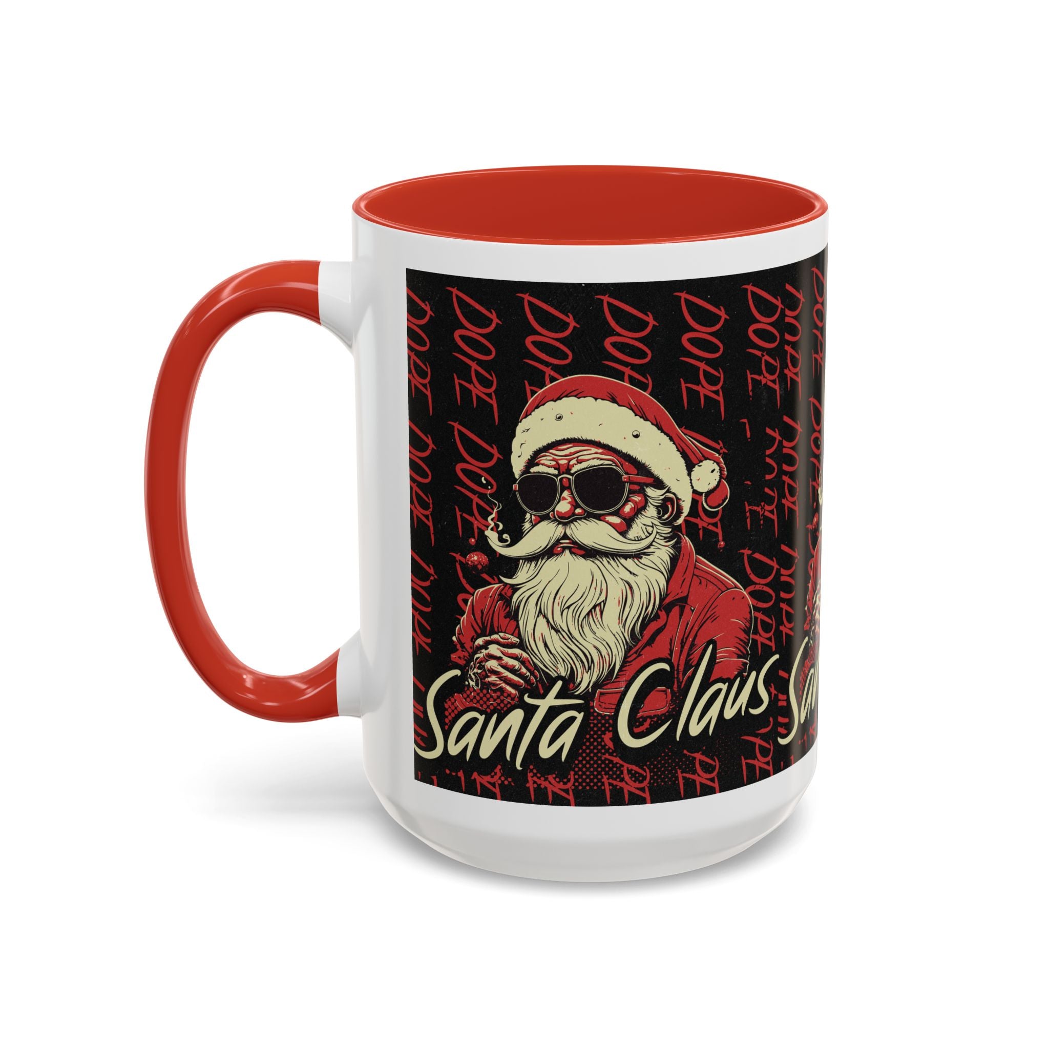 Santa Claus Dope Coffee Mug — Retro Cool Santa Accent Mug (11/15oz)