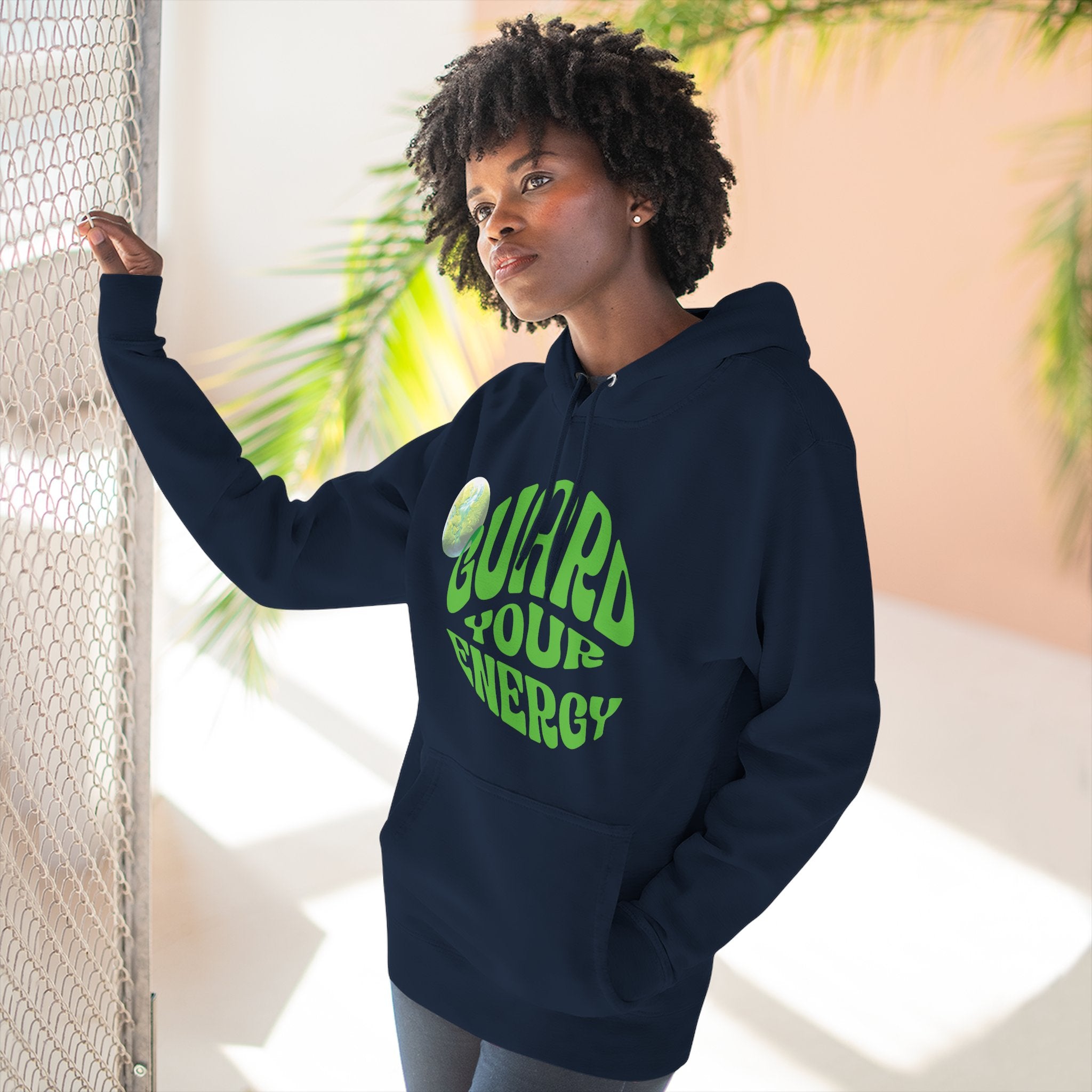 Guard Your Energy Hoodie — Positive Vibes Graphic Pullover