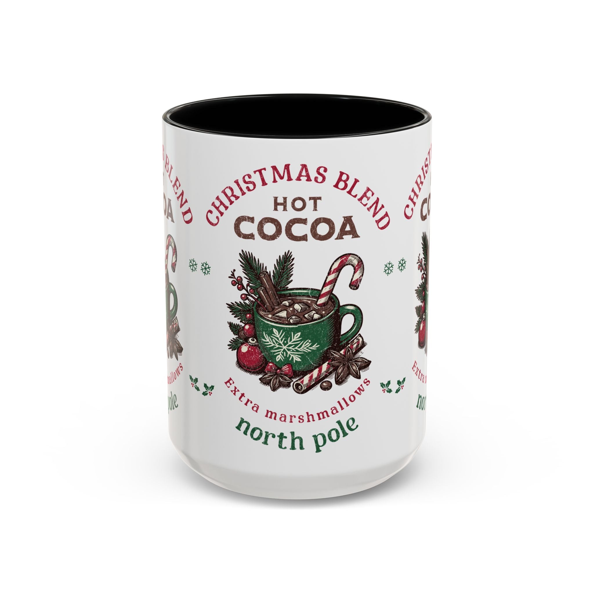 Christmas Blend Hot Cocoa Coffee Mug — North Pole Holiday Cocoa Gift (11/15oz)