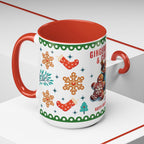 Gingerbread & Cocoa Holiday Coffee Mug — Festive Winter Hot Cocoa Design (11/15oz)
