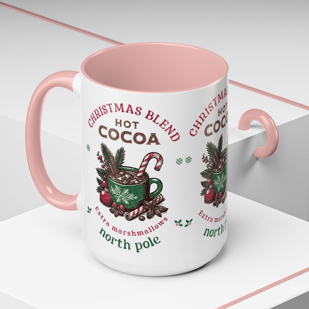 Christmas Blend Hot Cocoa Coffee Mug — North Pole Holiday Cocoa Gift (11/15oz)