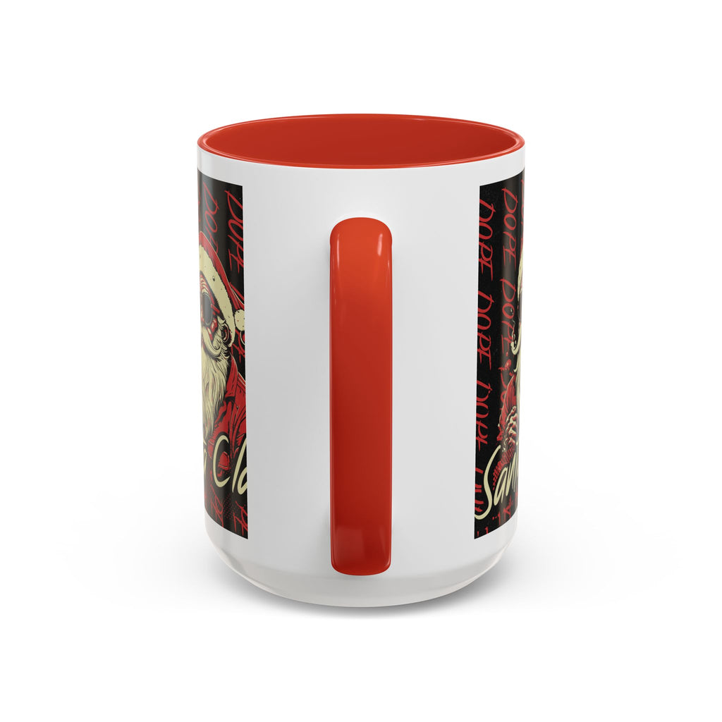 Santa Claus Dope Coffee Mug — Retro Cool Santa Accent Mug (11/15oz)