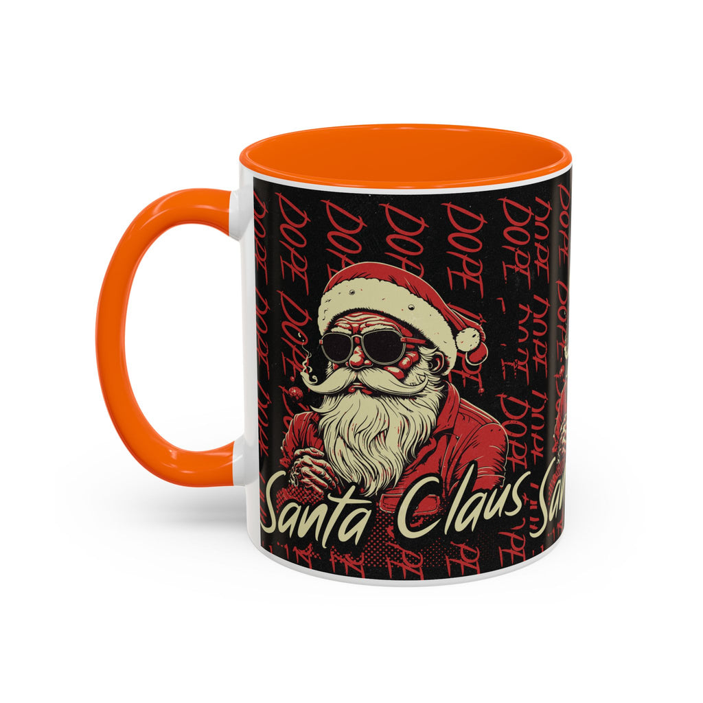 Santa Claus Dope Coffee Mug — Retro Cool Santa Accent Mug (11/15oz)