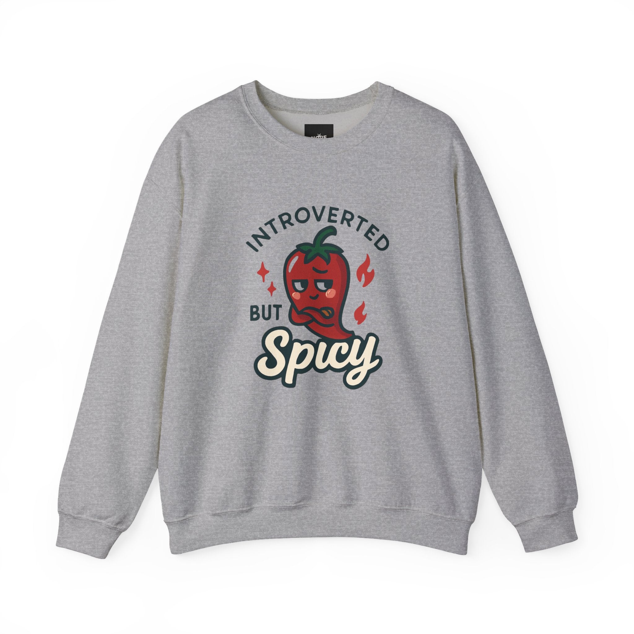 Introverted But Spicy Sweatshirt — Cute Chili Pepper Graphic Crewneck