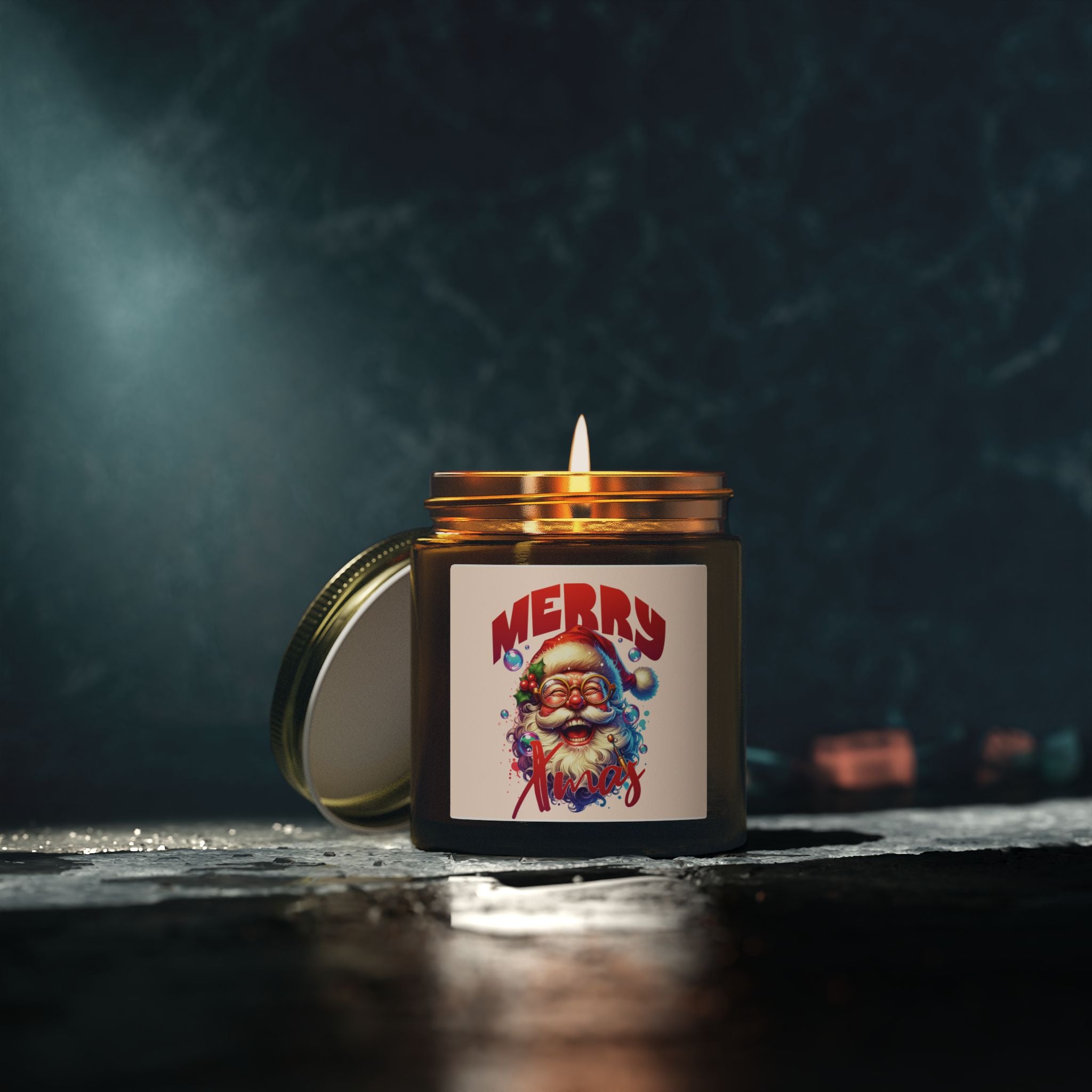 Christmas Santa Candle — Scented Jar (4oz & 9oz)