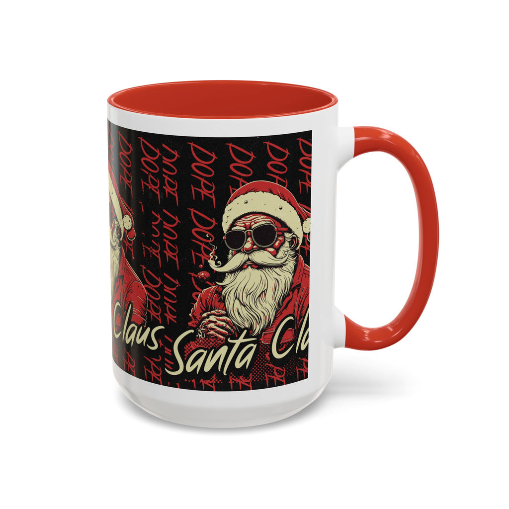 Santa Claus Dope Coffee Mug — Retro Cool Santa Accent Mug (11/15oz)