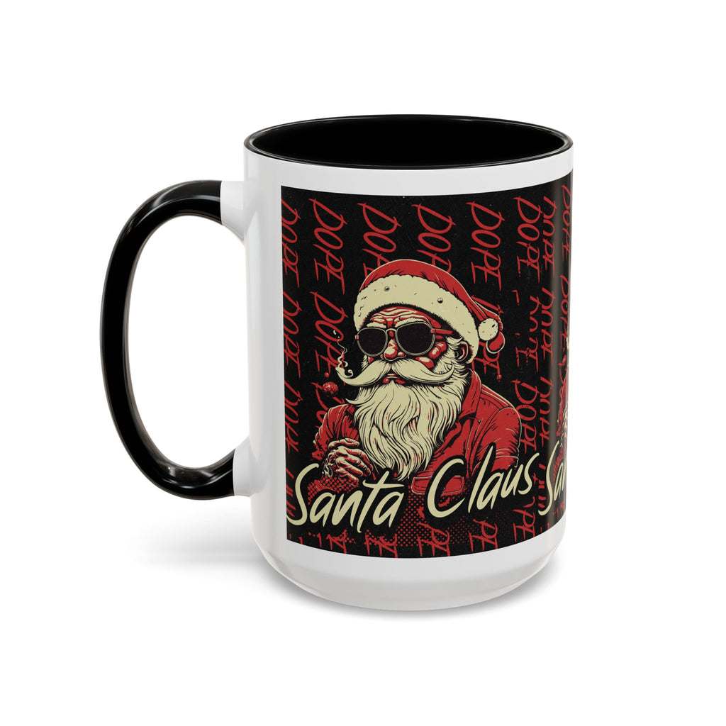 Santa Claus Dope Coffee Mug — Retro Cool Santa Accent Mug (11/15oz)